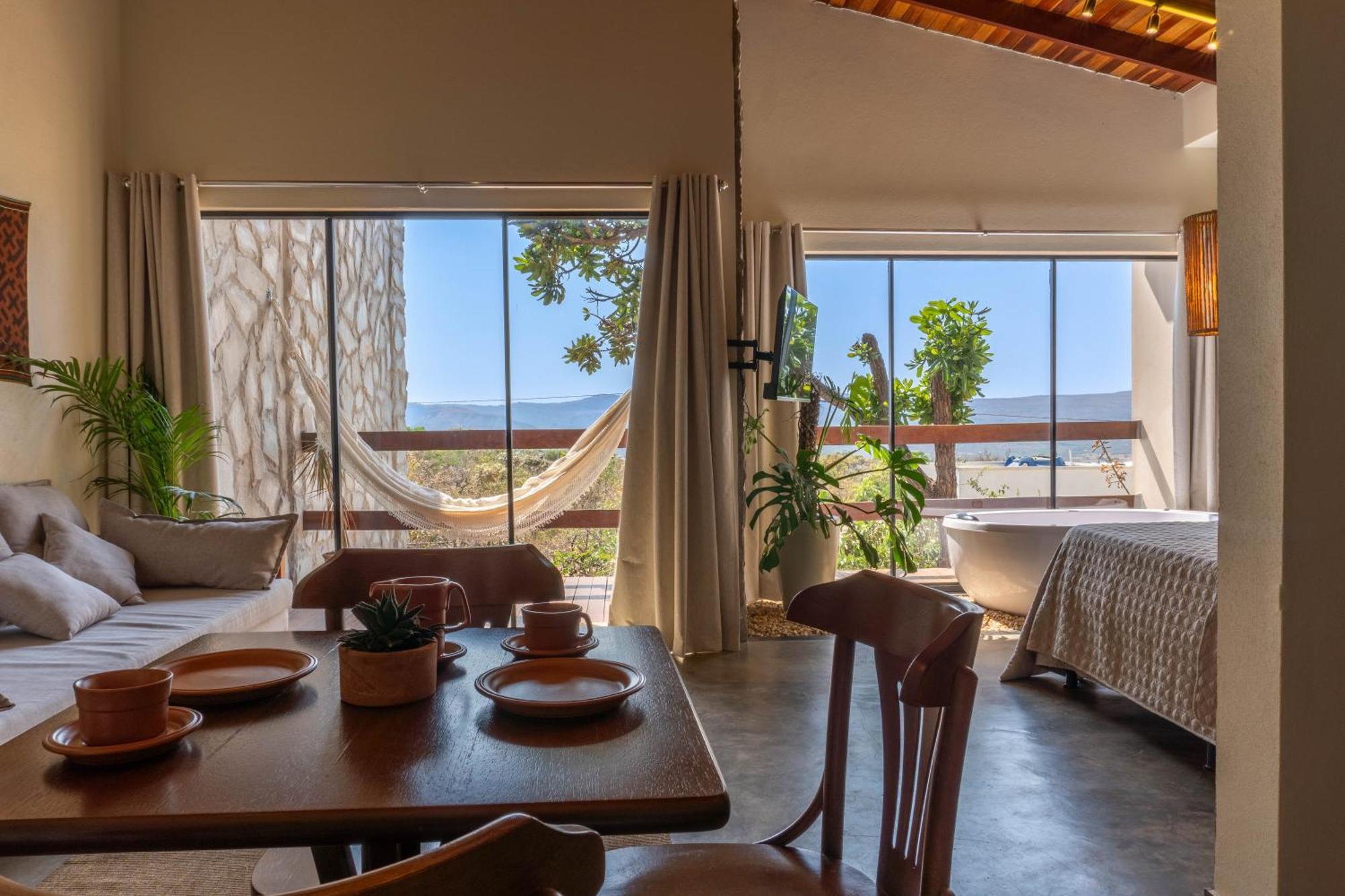 Alto Paraíso de Goiás Lofts Lobo Guaraヴィラ エクステリア 写真