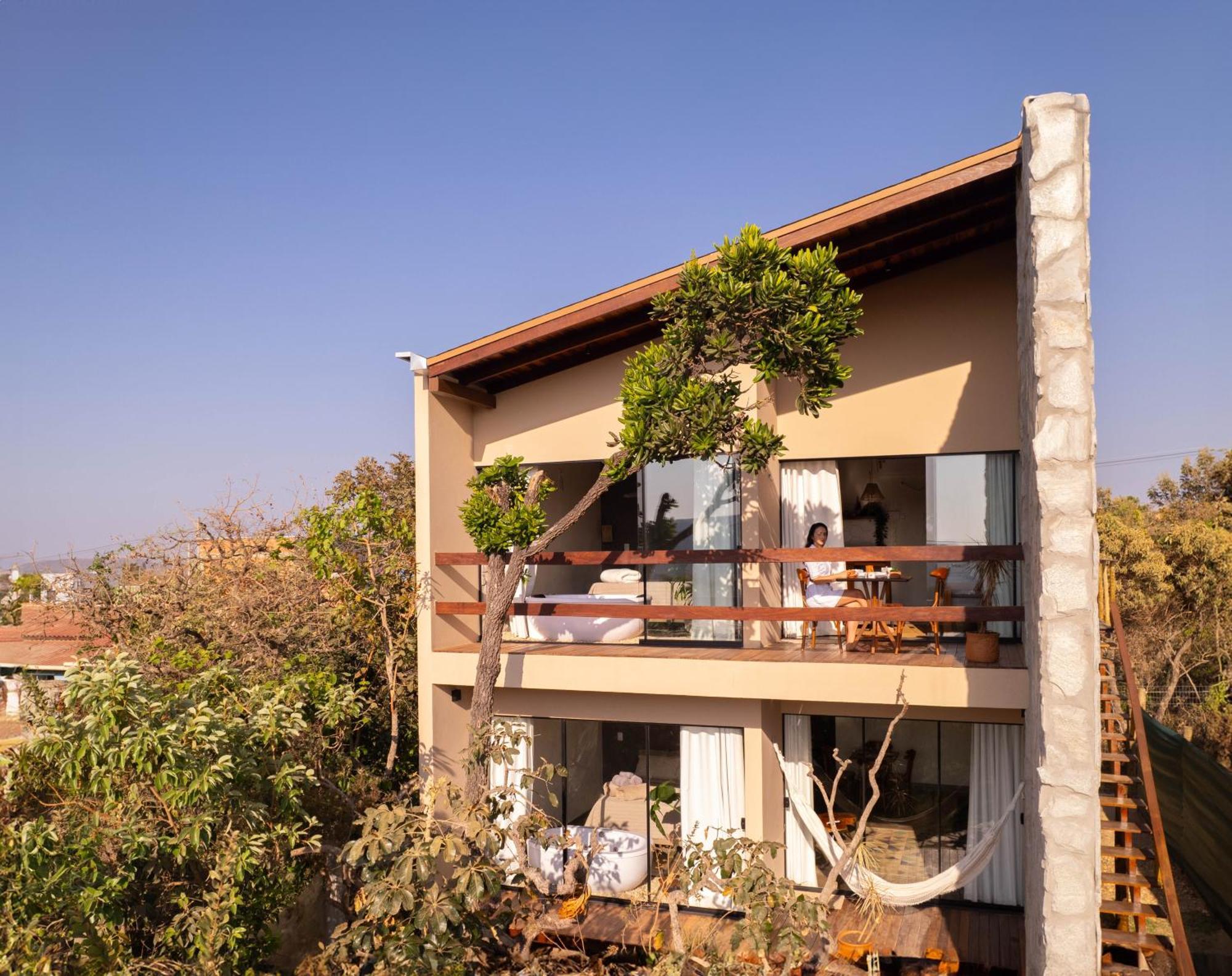 Alto Paraíso de Goiás Lofts Lobo Guaraヴィラ エクステリア 写真