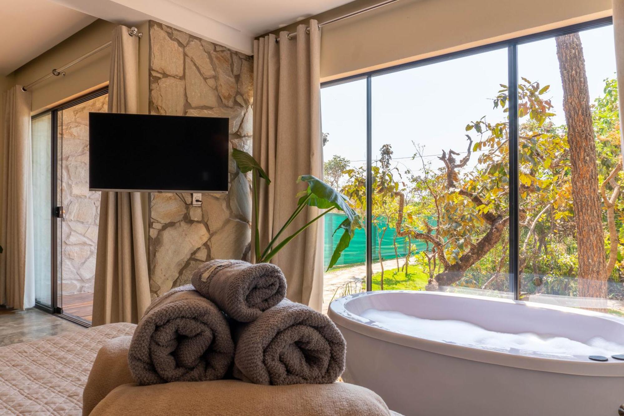 Alto Paraíso de Goiás Lofts Lobo Guaraヴィラ エクステリア 写真